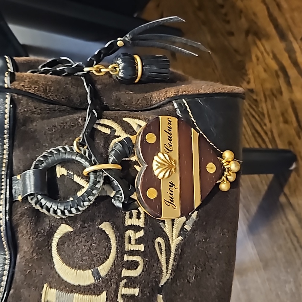 Juicy Couture Handbag Purse Y2K Vintage Brown Gold - Picture 3 of 14